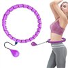 Masažuojantis gimnastikos lankas Smart Hula Hoop M1 violetinis