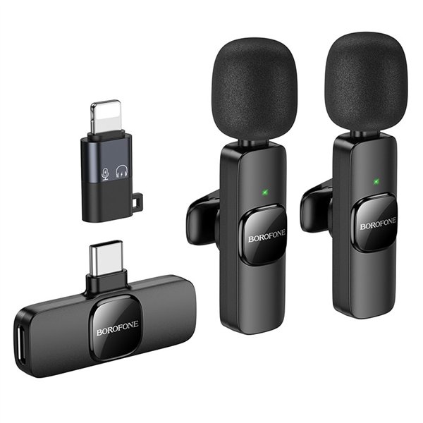Microphone Borofone BFK15 Lightning/USB-C black