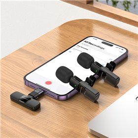 Microphone Borofone BFK15 Lightning/USB-C black