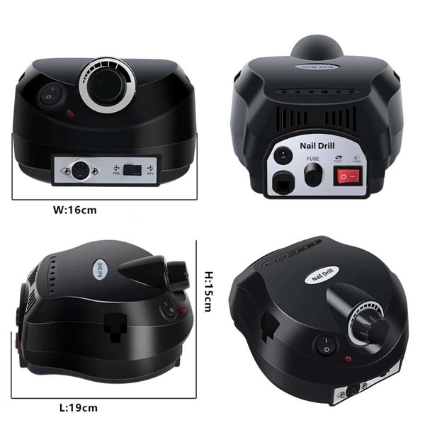 Nail drill Reach Nails, black