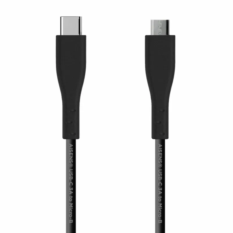 USB-C laidas Aisens A107-0350 Juoda 2 m (1 vnt.)
