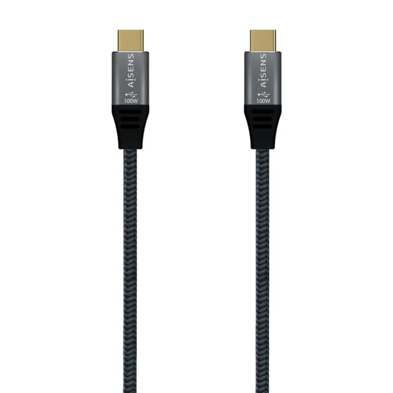 USB-C-Kaapeli Aisens A107-0672 1,5 m Harmaa (1 osaa)