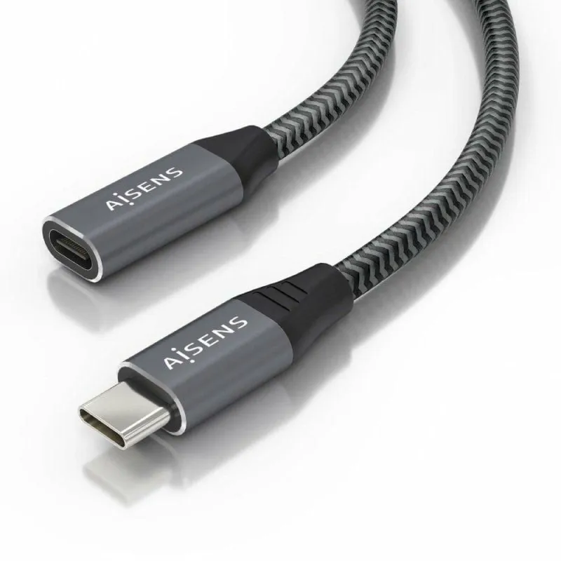 USB pagarinājumu Kabelis Aisens A107-0760 Pelēks 50 cm (1 gb.)