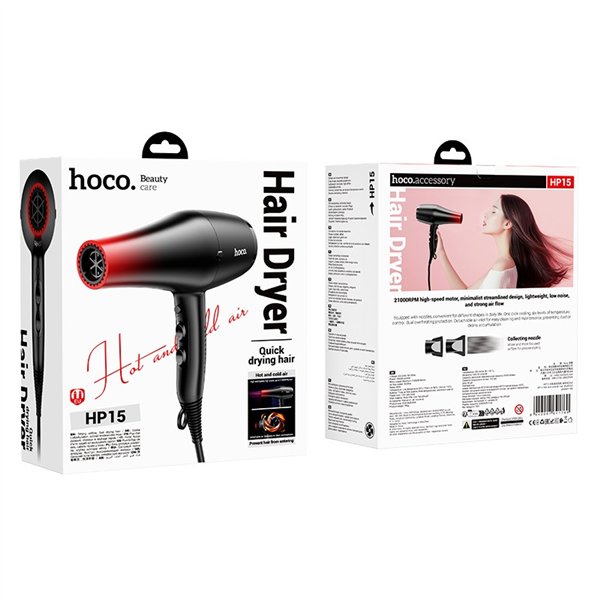 Hair dryer Hoco HP15 red