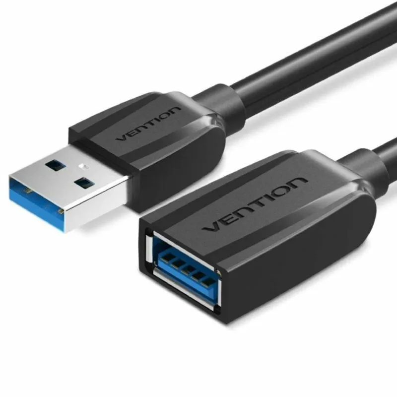 USB jatkojohto Vention VAS-A45-B300 Musta 3 m