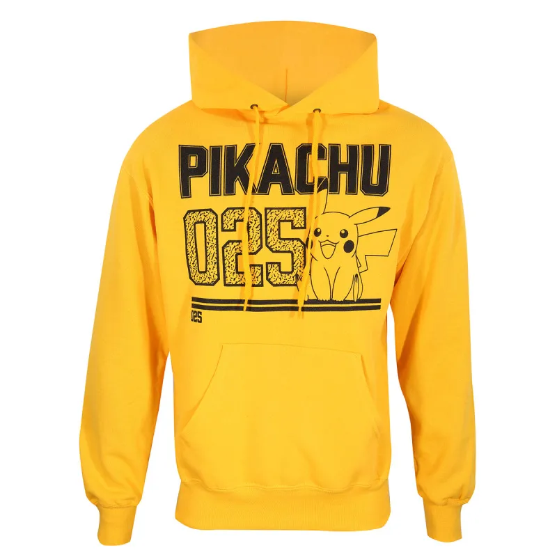 Vaikiškas džemperis su gobtuvu Pokémon Picachu Line Art Geltona