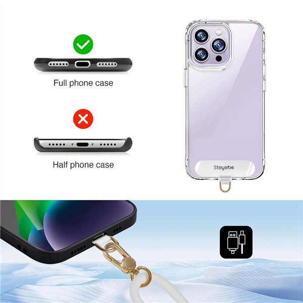 Silicone phone lanyard Stoyobe green