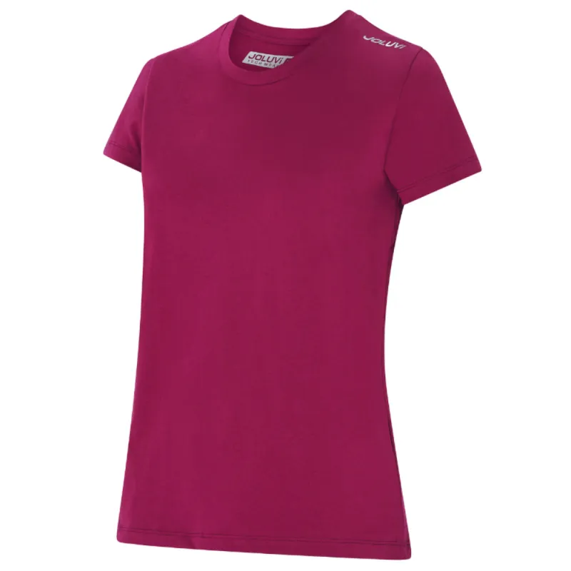 Футболка с коротким рукавом женская Joluvi Combed Cotton Фиолетовый