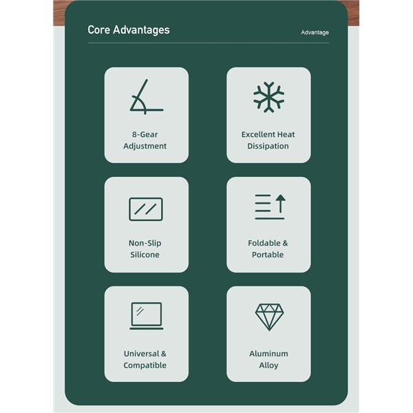 Foldable laptop stand Awei X26 silver