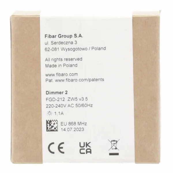Relee Moodul Fibaro Dimmer 2