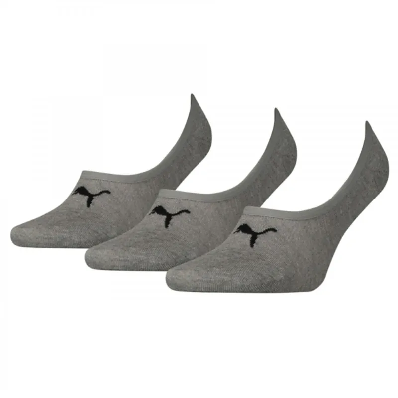 Sportinės kojinės iki kelių Puma FOOTIE (3 Poros) Pilka