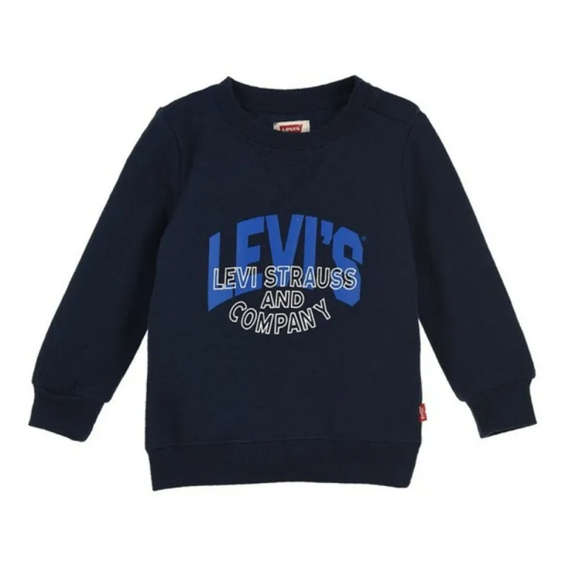 Bērnu Džemperis Levi's TWO TONE PRINT Tumši Zils