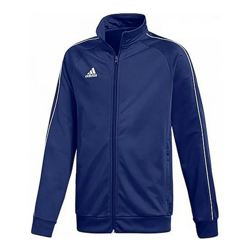 Vaikiška sportinė striukė Adidas CORE18 PES JKTY CV3577  Tamsiai mėlyna Poliesteris (10 metų)