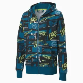 Uniseksinis džemperis su gobtuvu Puma  FULL-ZIP 583197 Mėlyna