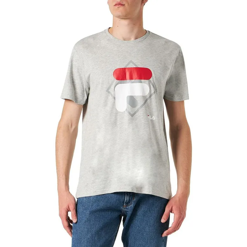 Īsroku Sporta T-krekls Fila FAM0447 80000 Pelēks