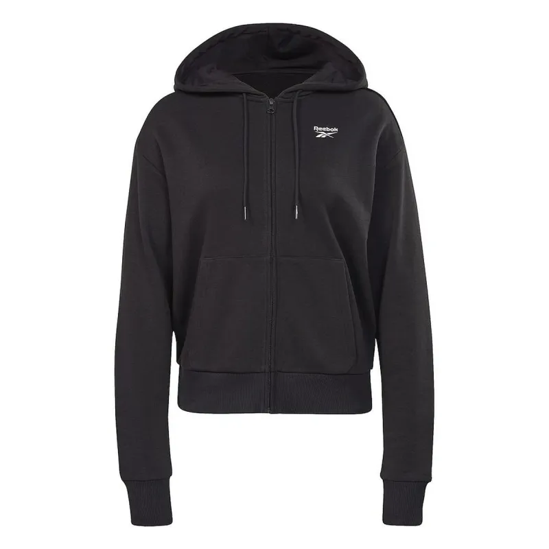 Moteriškas džemperis su gobtuvu ir užtrauktuku Reebok  RI SL FRENCH TERRY H54754 Juoda