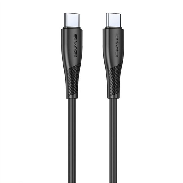 USB kabelis Awei CL-182C USB-C to USB-C 1.0m juodas