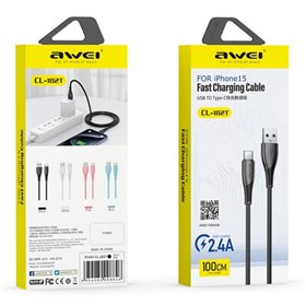 USB cable Awei CL-182T USB to USB-C 1.0m black