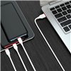 USB cable Borofone BX17 3in1 microUSB-Lightning-Type-C white