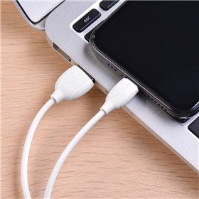 USB cable Borofone BX19 USB-A to Lightning 1.0m white