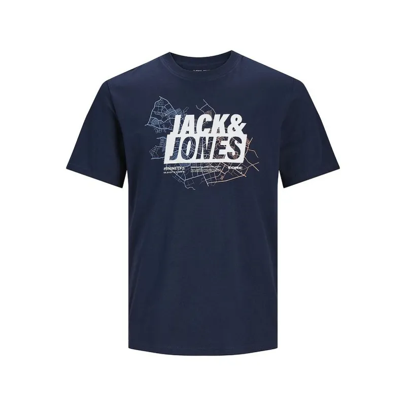 Футболка с коротким рукавом мужская Jack & Jones LOGO TEE SS 12252376 Тёмно Синий