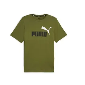 Short-sleeve Sports T-shirt Puma ESS 2 COL LOGO 586759 35 Green
