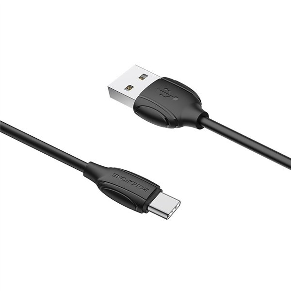 USB kabelis Borofone BX19 USB-A to USB-C 1.0m juodas