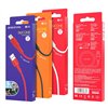 USB kabelis Borofone BX30 Lightning 1.0m silikoninis baltas