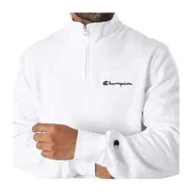 Vyriškas džemperis be gobtuvo Champion HALF ZIP SWEATSHIRT 220263 WHT Balta