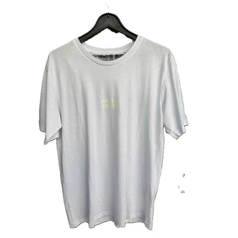 Футболка с коротким рукавом мужская Jack & Jones JJORLA TEE SS CREW NEW 12270873 Белый