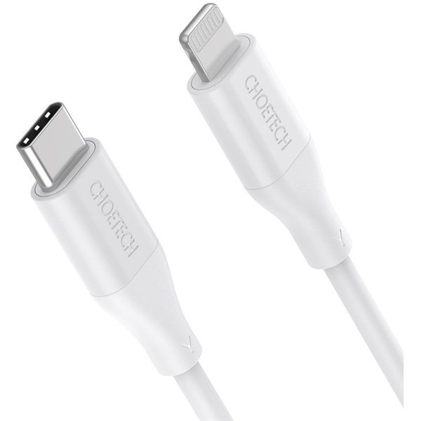 USB cable Choetech IP0040 MFi USB-C to Lightning PD30W 1.2m white