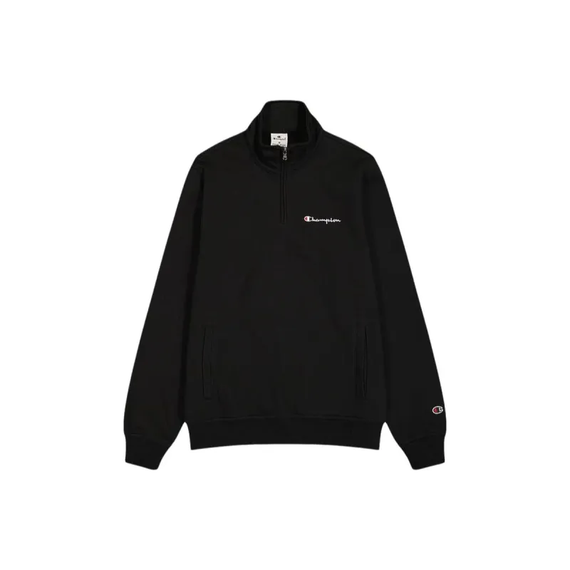 Тренировочная толстовка для взрослых Champion HALF ZIP SWEATSHIRT 220263 NBK Чёрный