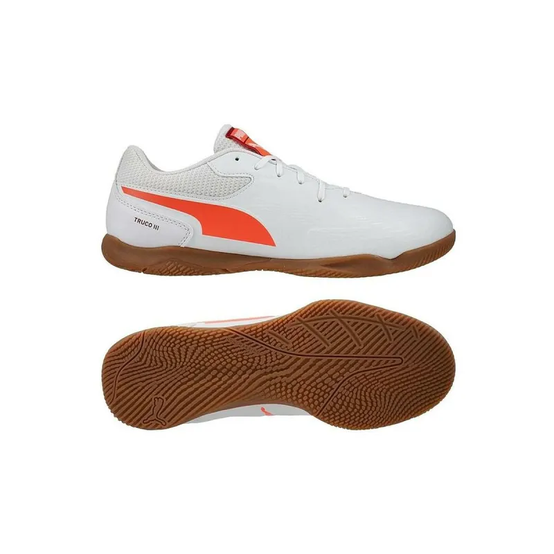 Vidinio futbolo batai suaugusiems Puma TRUCO III 107979 04 Balta