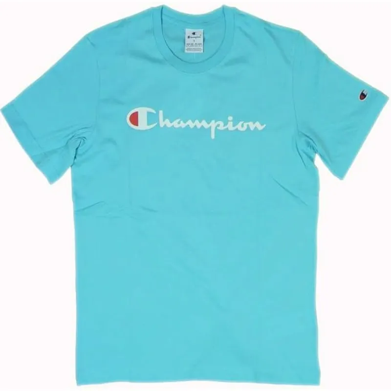 Vyriški marškinėliai su trumpomis rankovėmis Champion SS TEE 220256 Mėlyna