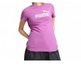 Women’s Short Sleeve T-Shirt Puma ESS No. 1 Logo Tee Pink
