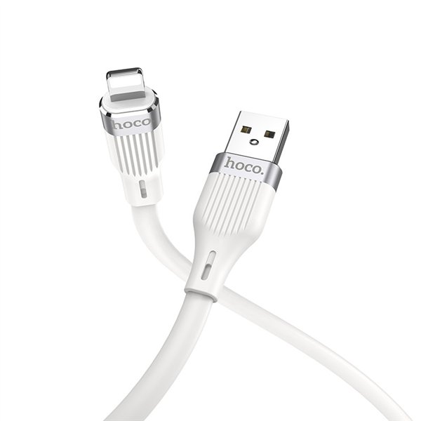 USB cable Hoco U72 Lightning 1.2m silicone white