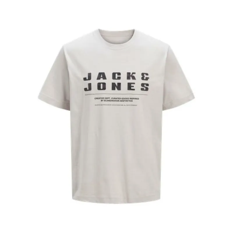 Vīriešu Krekls ar Īsām Piedurknēm Jack & Jones JCORECHARGE FRONT BRANDING TEE CREW NECK 12274716 Ceriņš