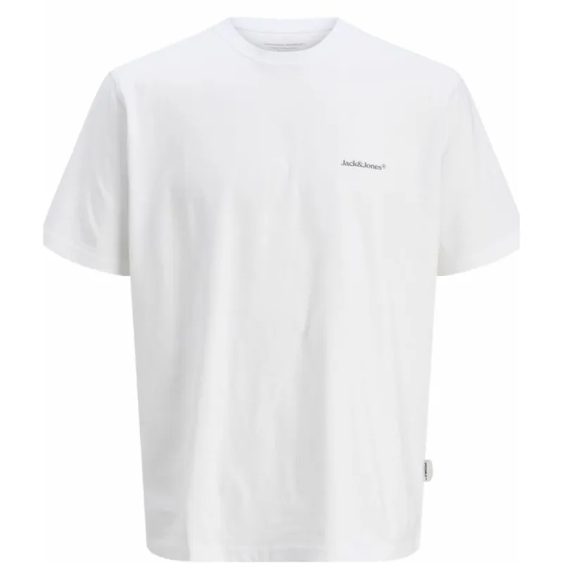Футболка с коротким рукавом мужская Jack & Jones JORSPLIT BACK TEE 12272996 Белый