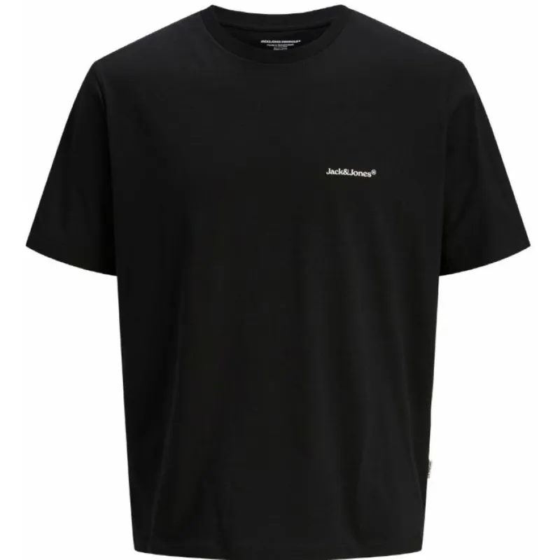 Футболка с коротким рукавом мужская Jack & Jones JORSPLIT BACK TEE 12272996 Чёрный