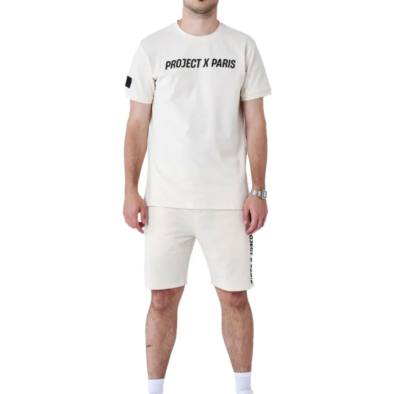 Vyriški marškinėliai su trumpomis rankovėmis Project X Paris PROJECT T- SHIRT 2510175 CC Rusvai gelsva