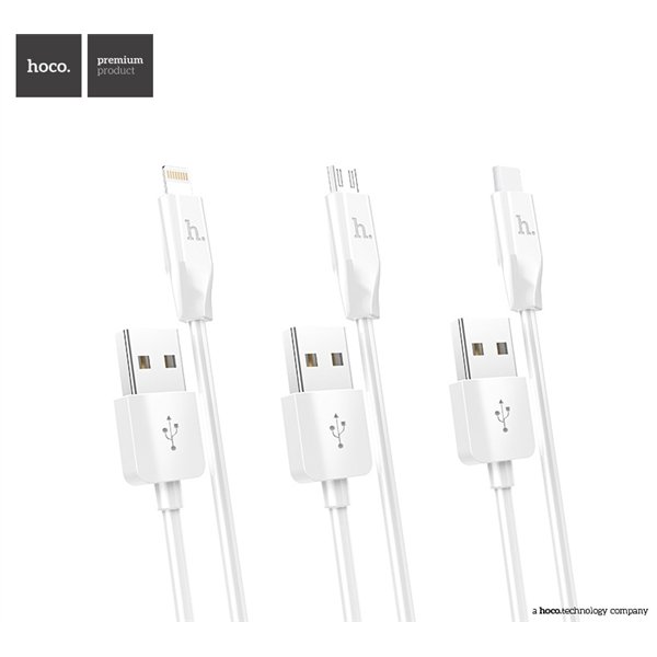 USB cable Hoco X1 microUSB 1.0m white