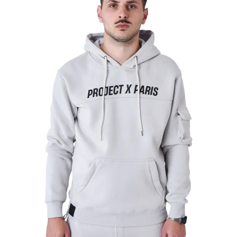 Vyriškas džemperis su gobtuvu Project X Paris PROJECT SWEAD&HOODIE 2522058 LS Pilka