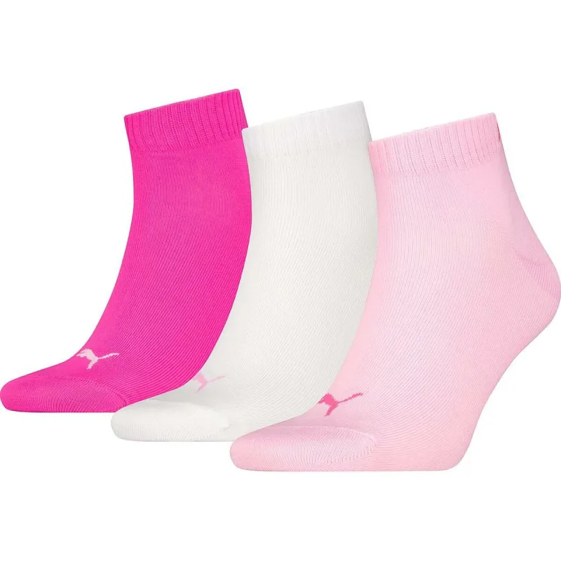 Sukkapakkaus Puma QUARTER PLAIN 3P 701230337 442 Pinkki 3 Kappaletta