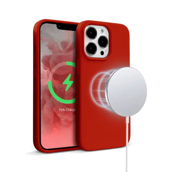 Crong Color Cover Magnetic - iPhone 13 Pro MagSafe Case (Red)