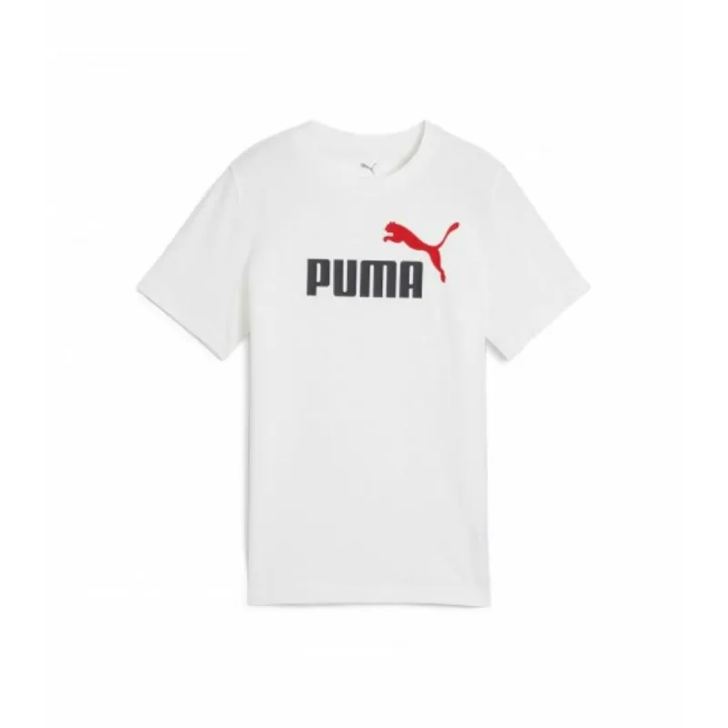Vaikiška Marškinėliai su trumpomis rankovėmis Puma ESS 2 COLOR No.1 Logo Tee B Balta