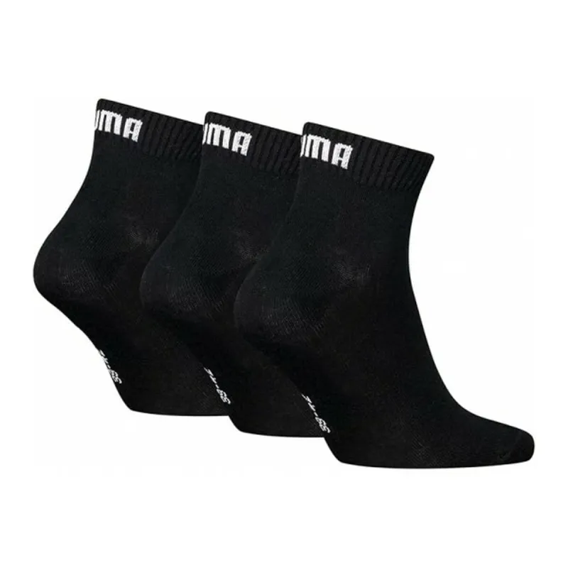 Sportinės kojinės Puma QUARTER PLAIN 3P 701230337 200 Juoda 3 poros