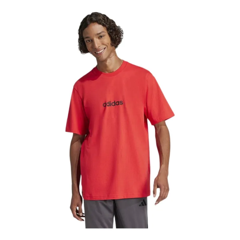 Men’s Short Sleeve T-Shirt Adidas M LIN SJ T JE8994 Red