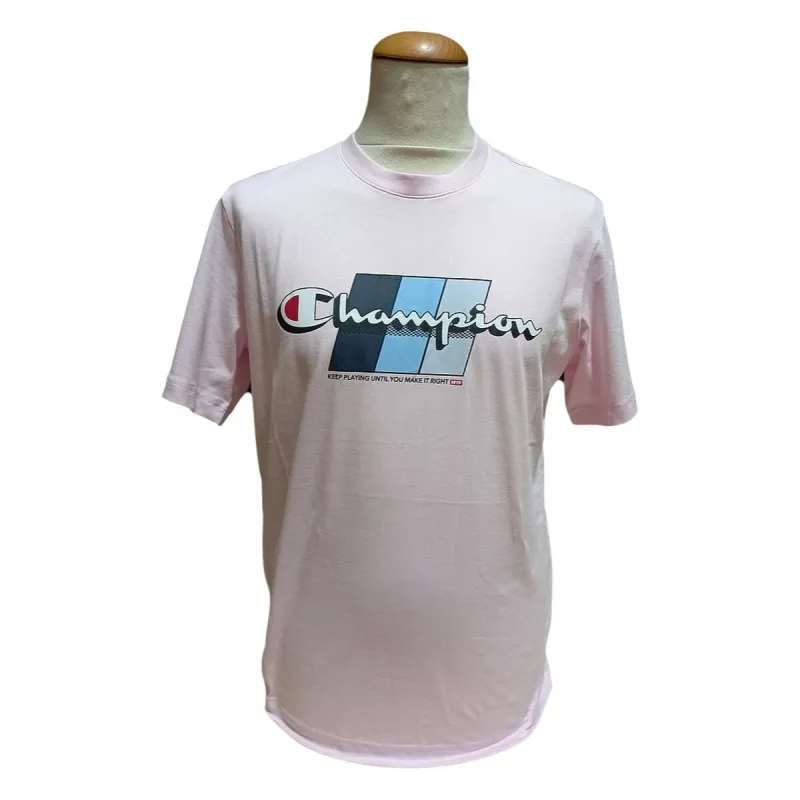 Vyriški marškinėliai su trumpomis rankovėmis Champion CHAMPION SS TEE 221219 BSP Rožinė