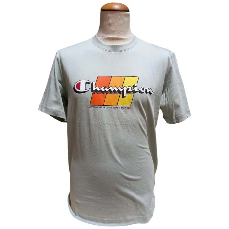 Vyriški marškinėliai su trumpomis rankovėmis Champion CHAMPION SS TEE 221219 CVS Žalia