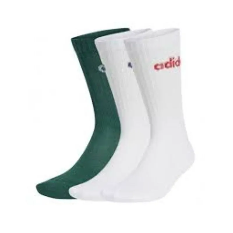 Sportinės kojinės Adidas C LIN CREW 3P JG3697 Žalia 3 poros